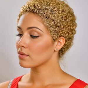 4 Inch Kinky Curly Pixie Wig
