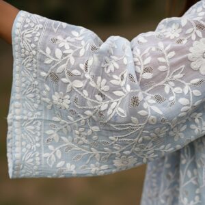 Chikan or Embroidered Sleeves (South Asia)