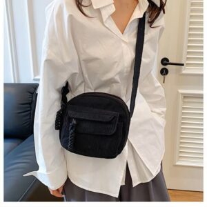 Korean Corduroy Womens Crossbody Bag