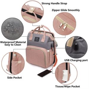 Lightweight Mommy Bag with Folding Crib