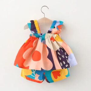 Summer Baby Girls Clothing Set