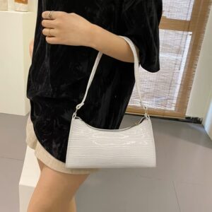 PU Leather Alligator Handbag