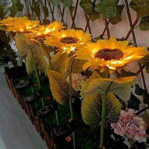 Solar Sunflower LED Lights