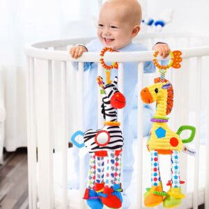 Zebra Baby Rattle Toys with Teether